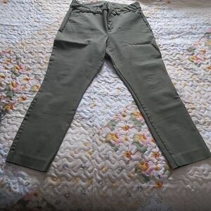 Old Navy Women's Straight Leg Pants - Olive Green